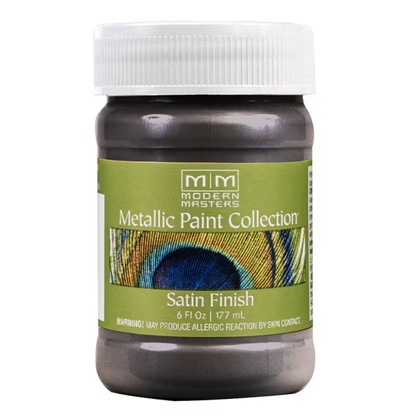 Metallic Paint, WaterBase, Smoke, 6 oz, Modern Masters, Mfr#: ME243